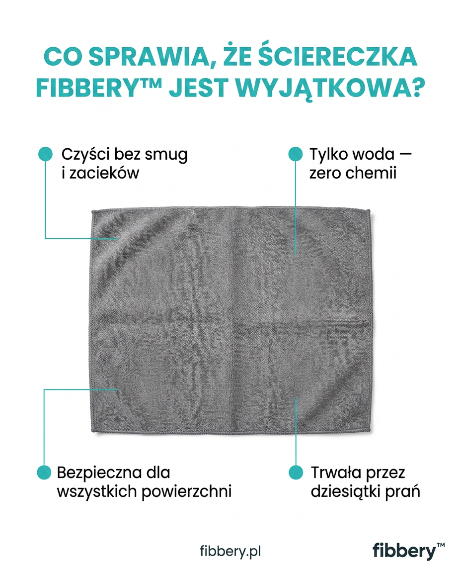 Magiczna ściereczka Fibbery™ 30x40cm