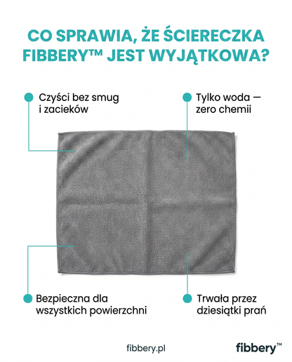 Magiczna ściereczka Fibbery™ 30x40cm